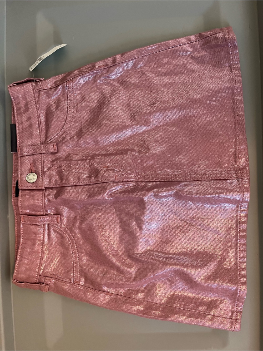 BNWT!! Kids GAP Shimmery Pink Metallic A-Line Skirt Size 10